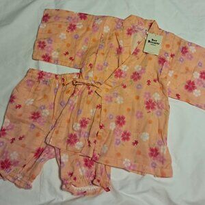 GIRLS MIKIHOUSE HOT BISCUITS KIMONO OUTFIT SET 110 / USA 4-5 NEW W TAGS
